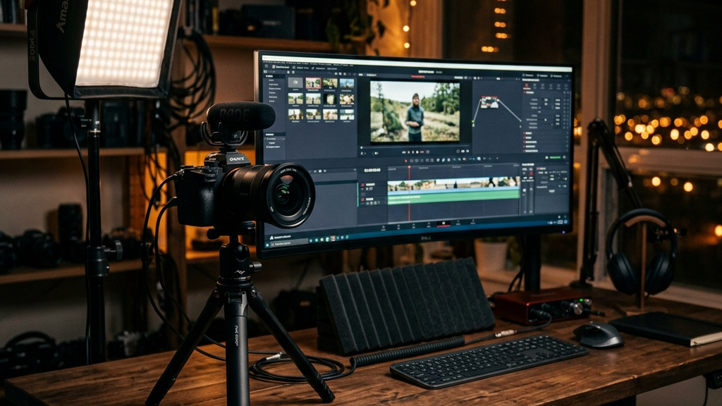 Setup profesional de vídeo y fotografía - servicio de producción audiovisual en Sevilla